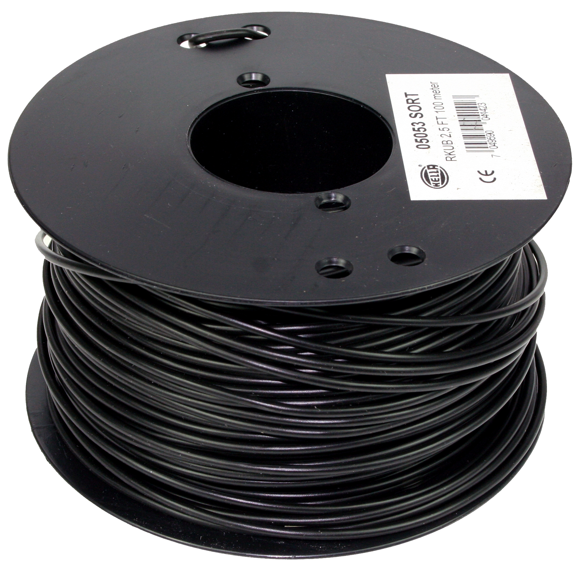 Oceanflex  Elektrisk kabel fortinnet 2,5 mm2, 100 m, sort