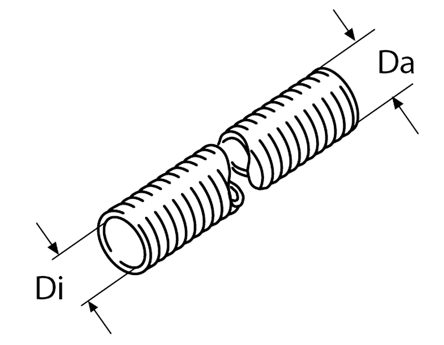 Varmluftslange APK sort 20 m, Ø 80 mm