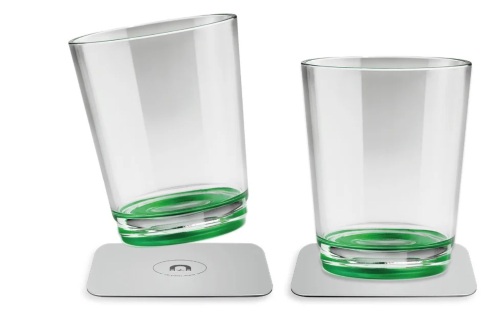 Silwy magnetiske plastglass - grønn